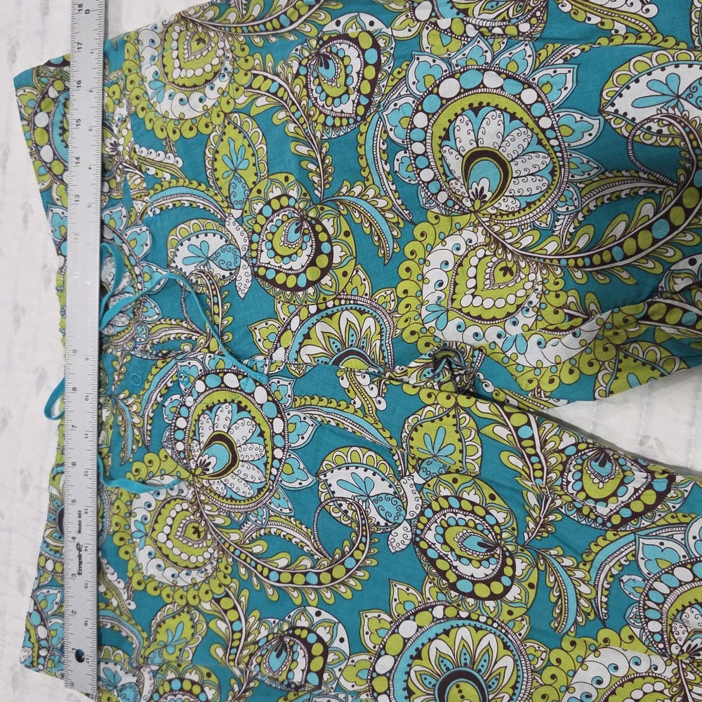🦚Vera Bradley Adorable Cotton Pajama Pants In Very Good Condition. Size L💚💙 - Picture 5 of 12